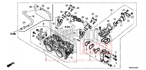 THROTTLE BODY CBR500RAK de 2019